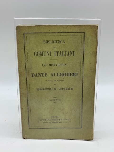 Dante Alighieri tradotto in volgare da Marsilio Ficino